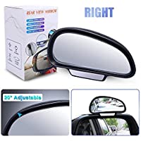 Espejo Angulo Muerto Coche-HD Ajustables Blind Spot Espejo Retrovisor Coche Canvex Espejo Retrovisor Auxiliar para Todo…